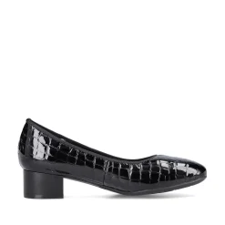 Rieker Women'S Pumps Glossy Black