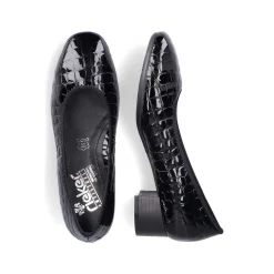 Rieker Women'S Pumps Glossy Black