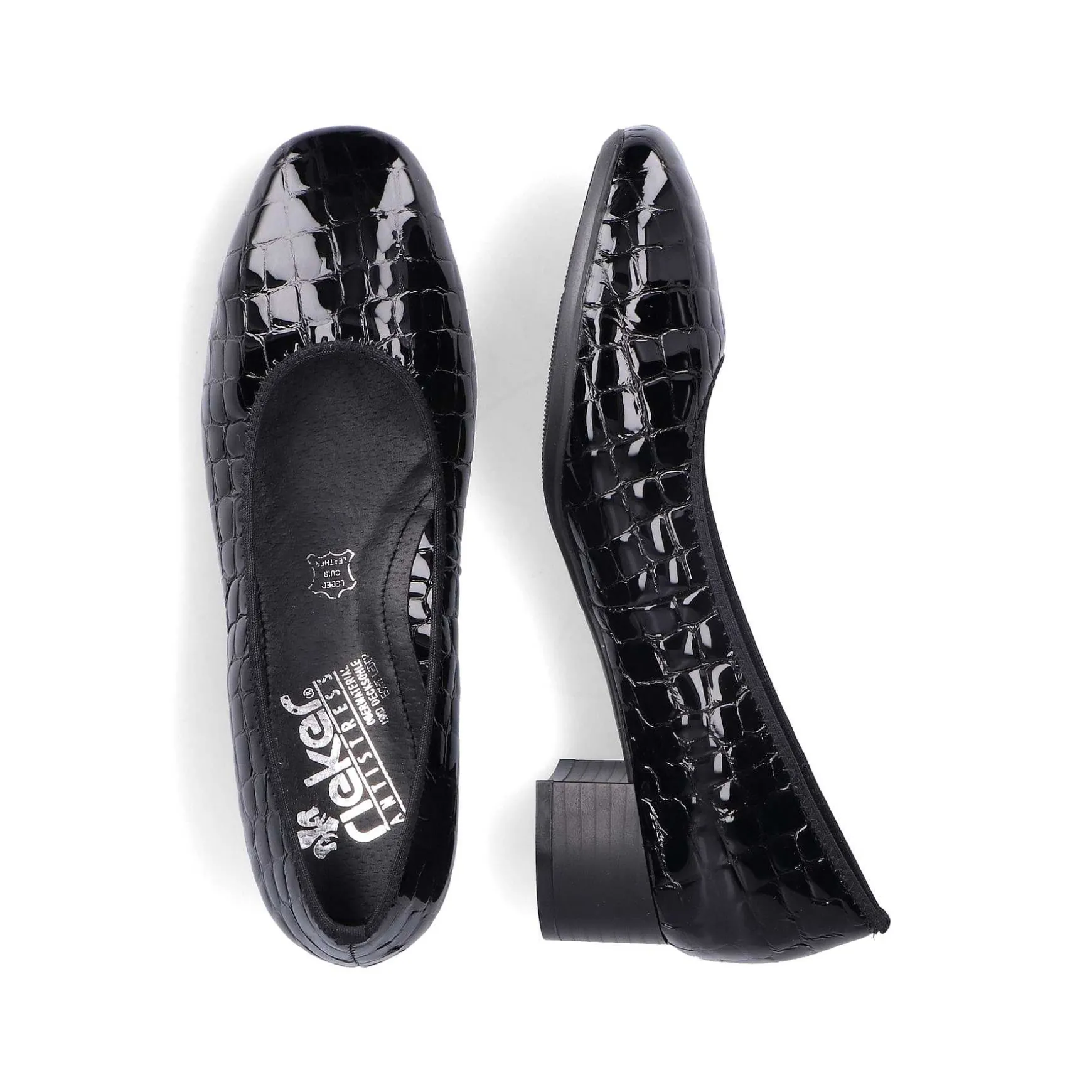 Rieker Women'S Pumps Glossy Black
