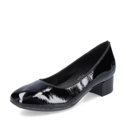 Rieker Women'S Pumps Glossy Black