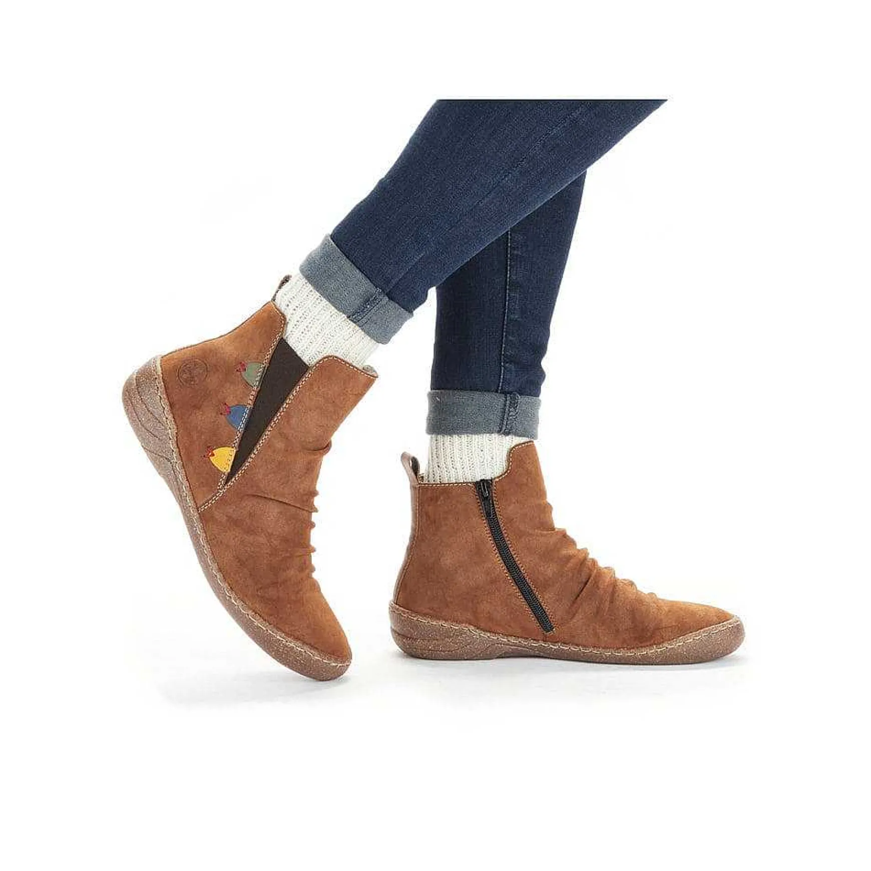 Rieker Women'S Short Boots Caramel Brown