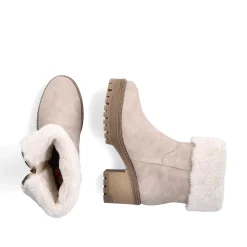 Rieker Women'S Short Boots Gray Beige