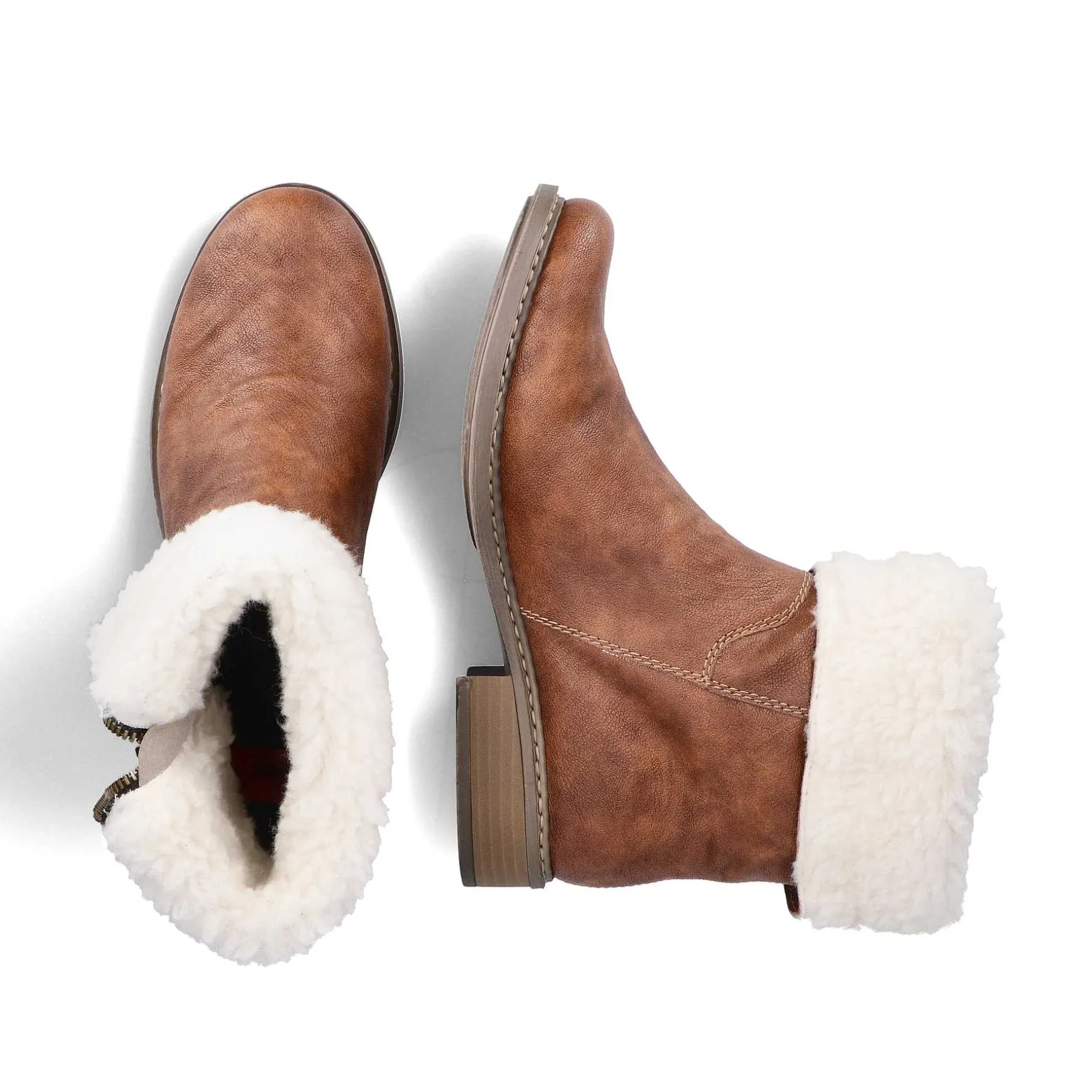 Rieker Women'S Short Boots Chestnut Brown