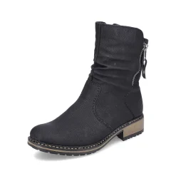 Rieker Women'S Short Boots Graphite Black