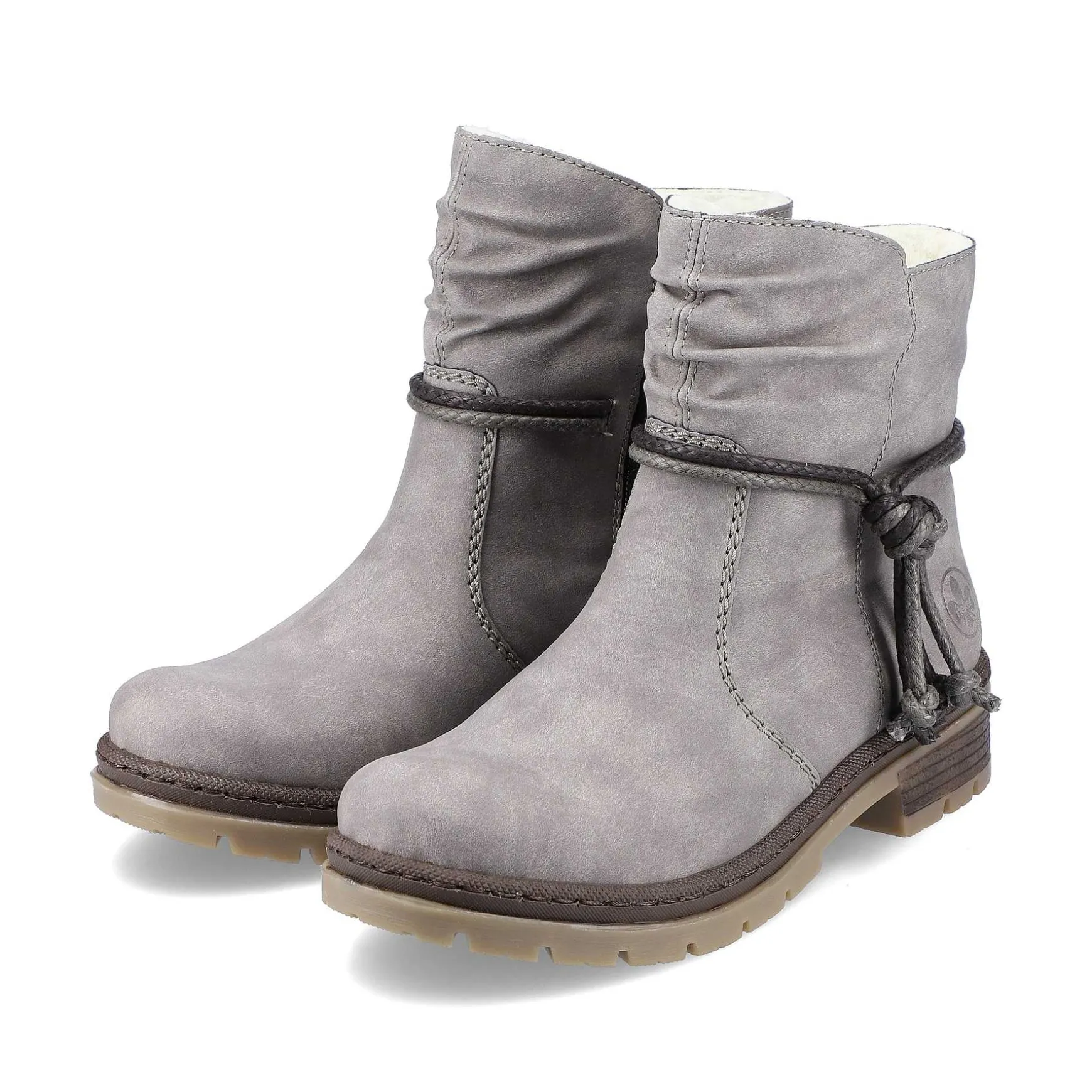 Rieker Women'S Short Boots Silver Gray