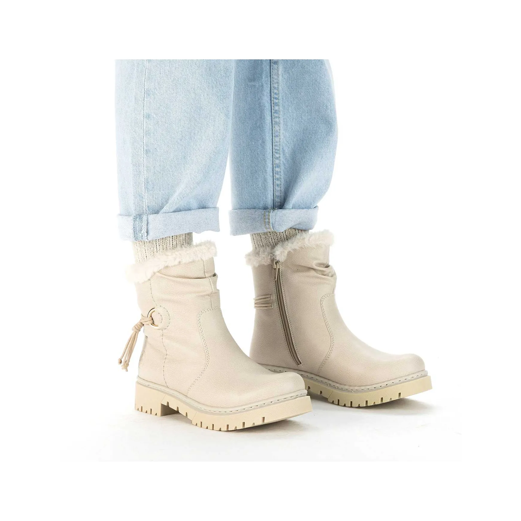 Rieker Women'S Short Boots Light Beige