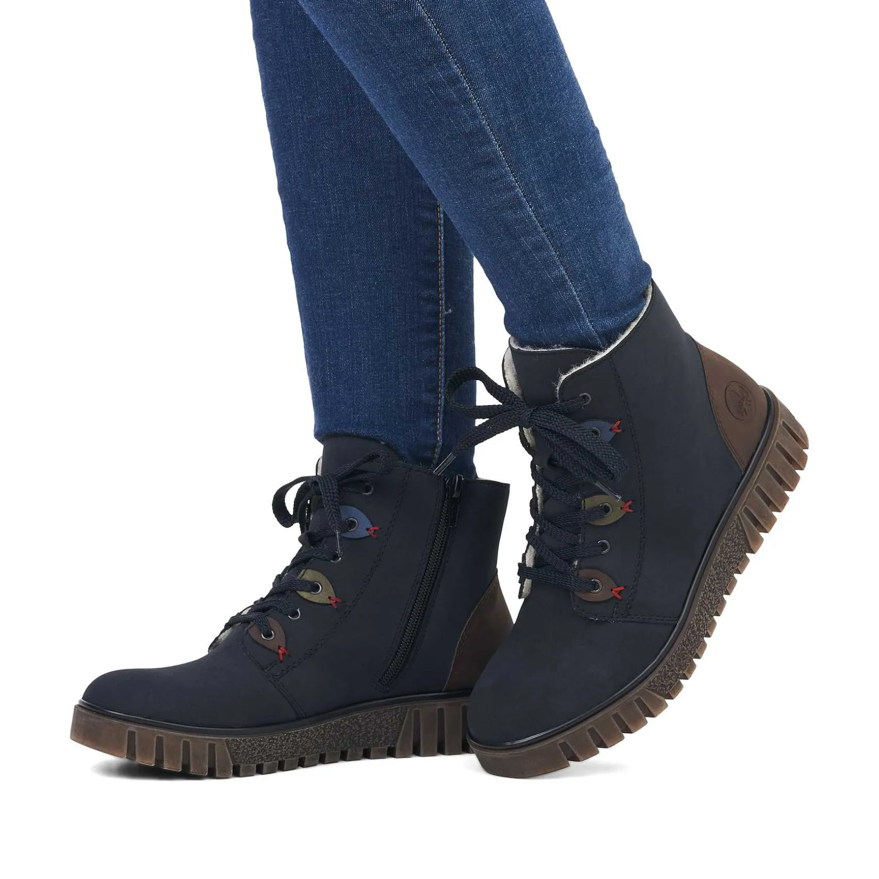 Rieker Women'S Short Boots Navy Blue
