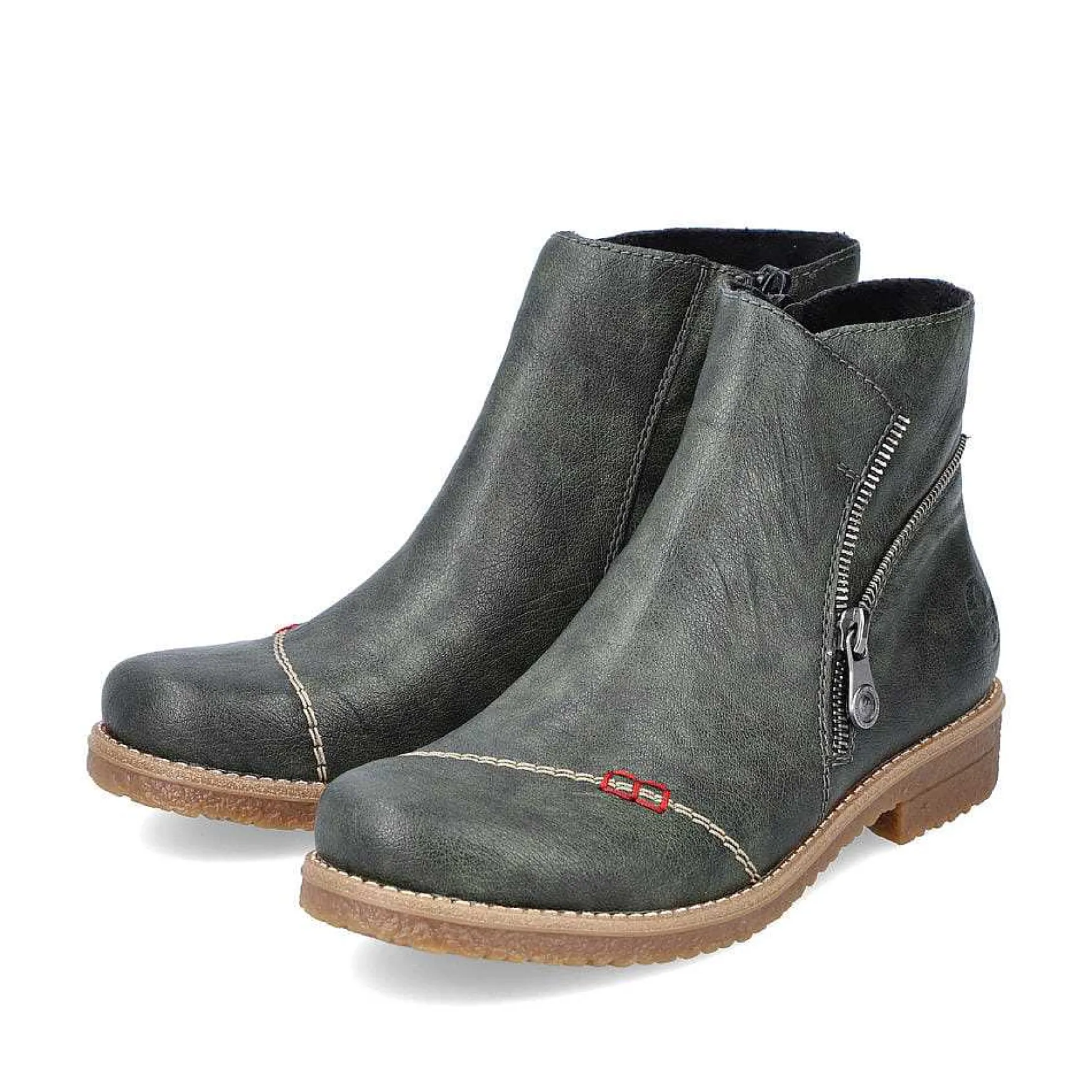 Rieker Women'S Short Boots Olive Green