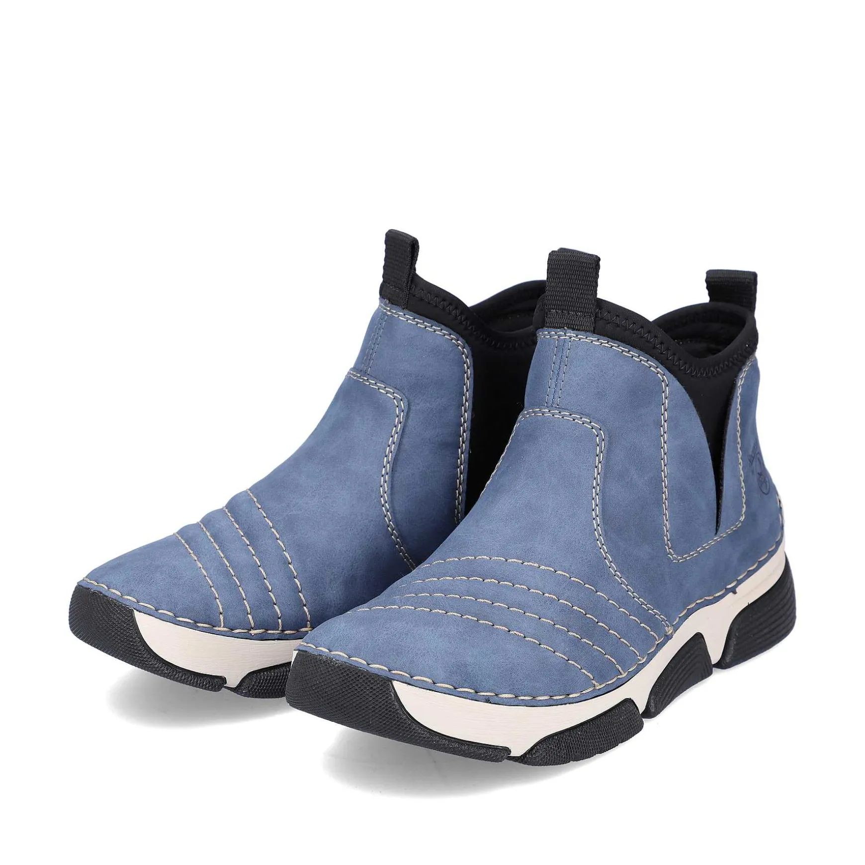 Rieker Women'S Short Boots Blue Gray