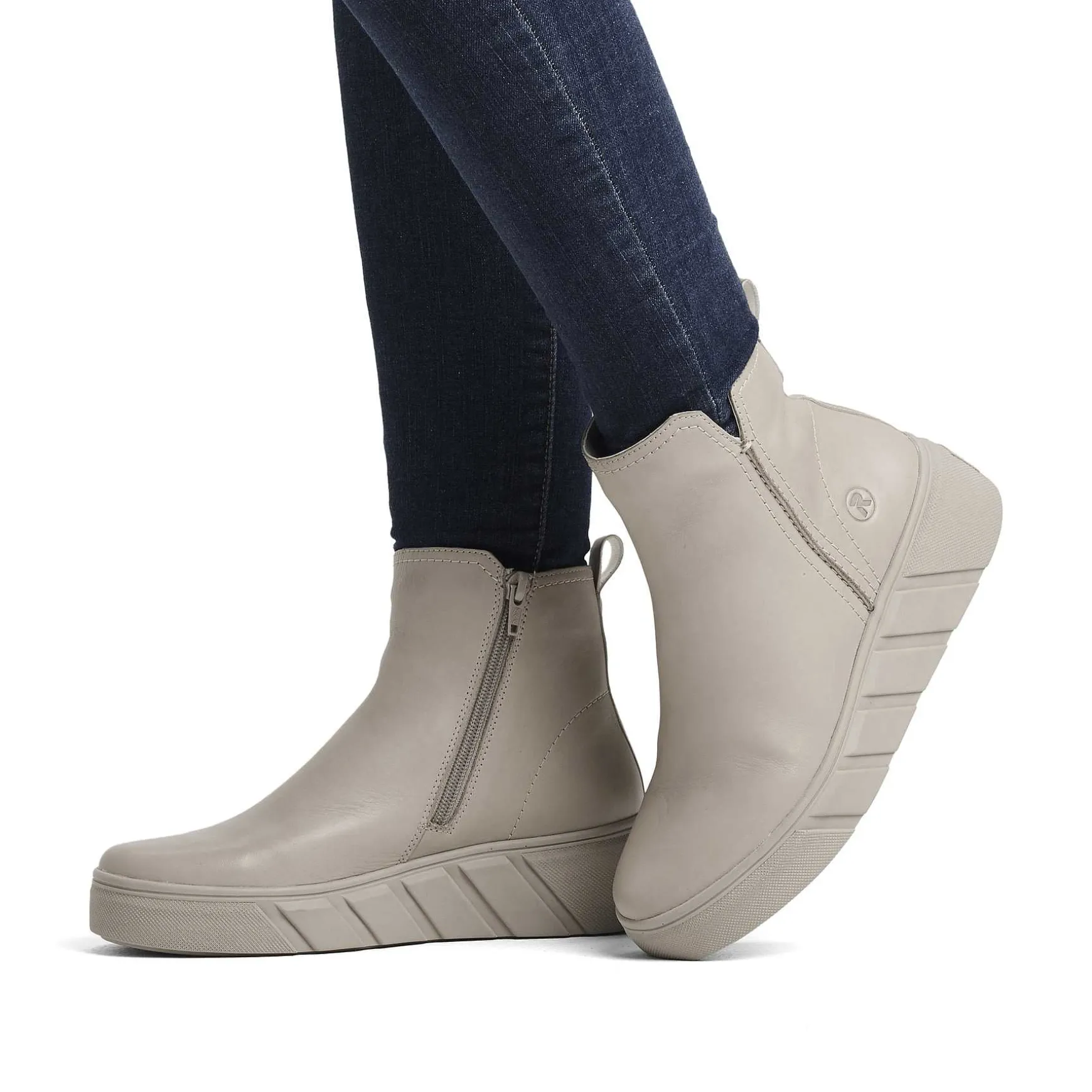 Rieker Women'S Short Boots Cream Beige