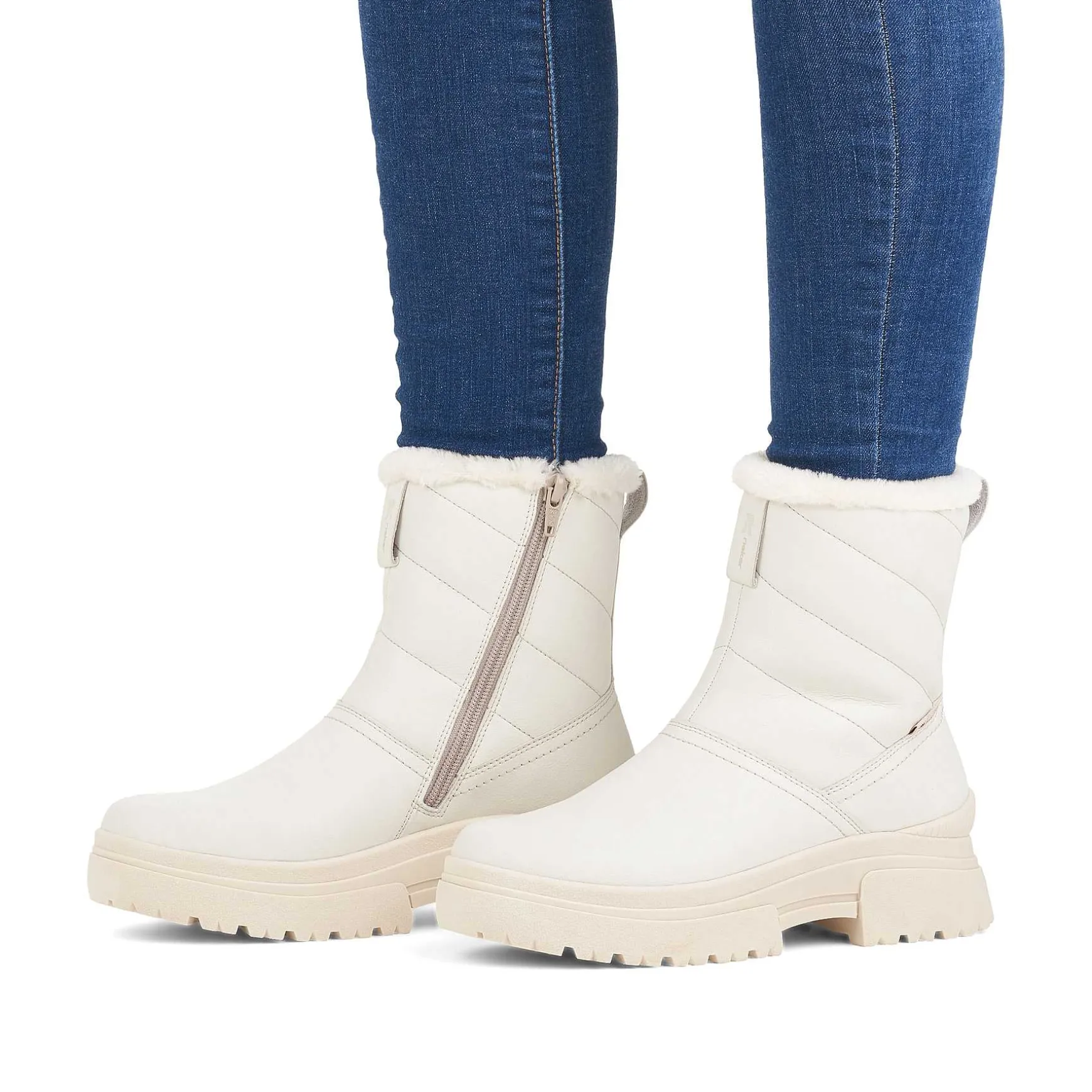 Rieker Women'S Short Boots Snow White
