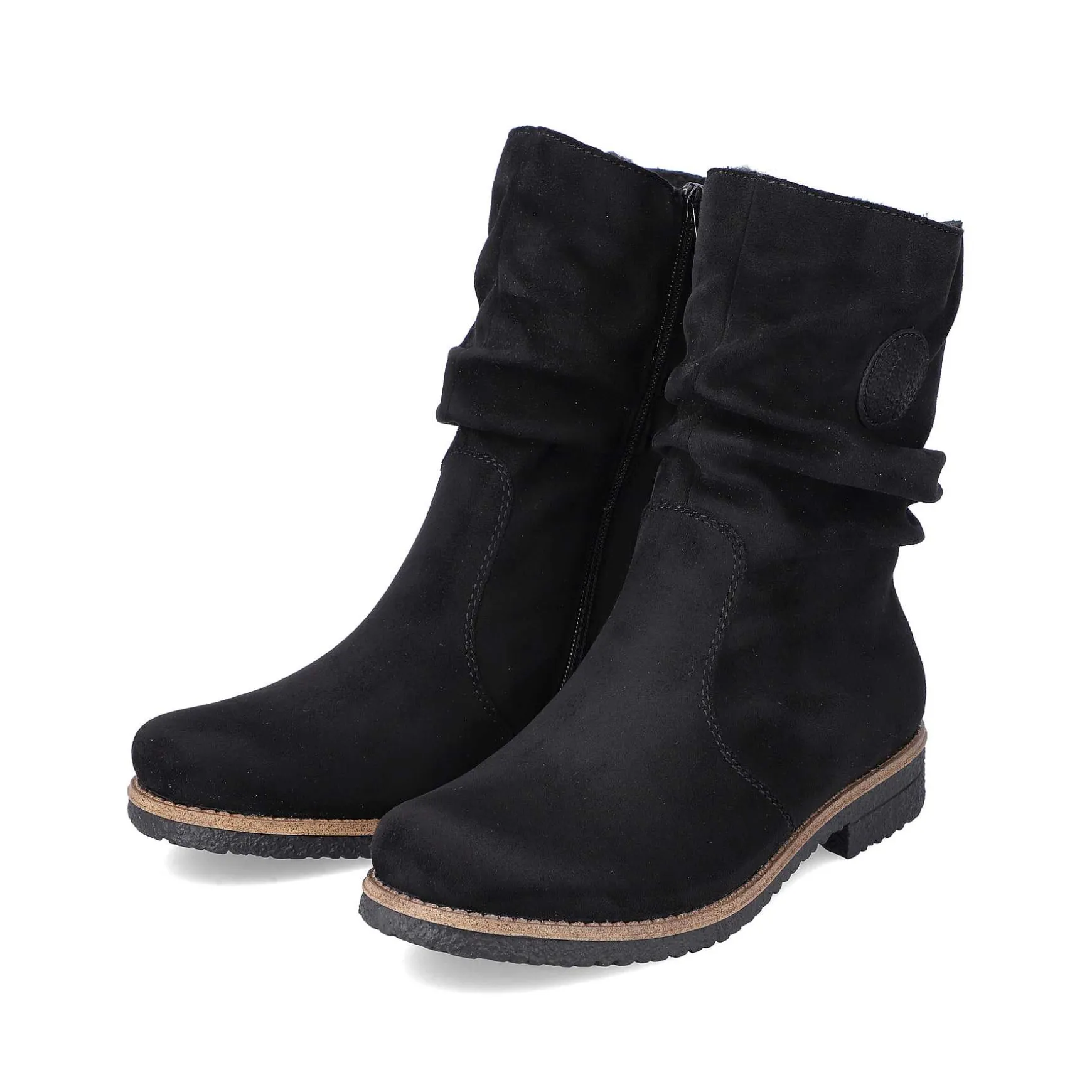 Rieker Women'S Short Boots Graphite Black