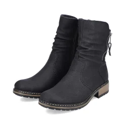 Rieker Women'S Short Boots Graphite Black
