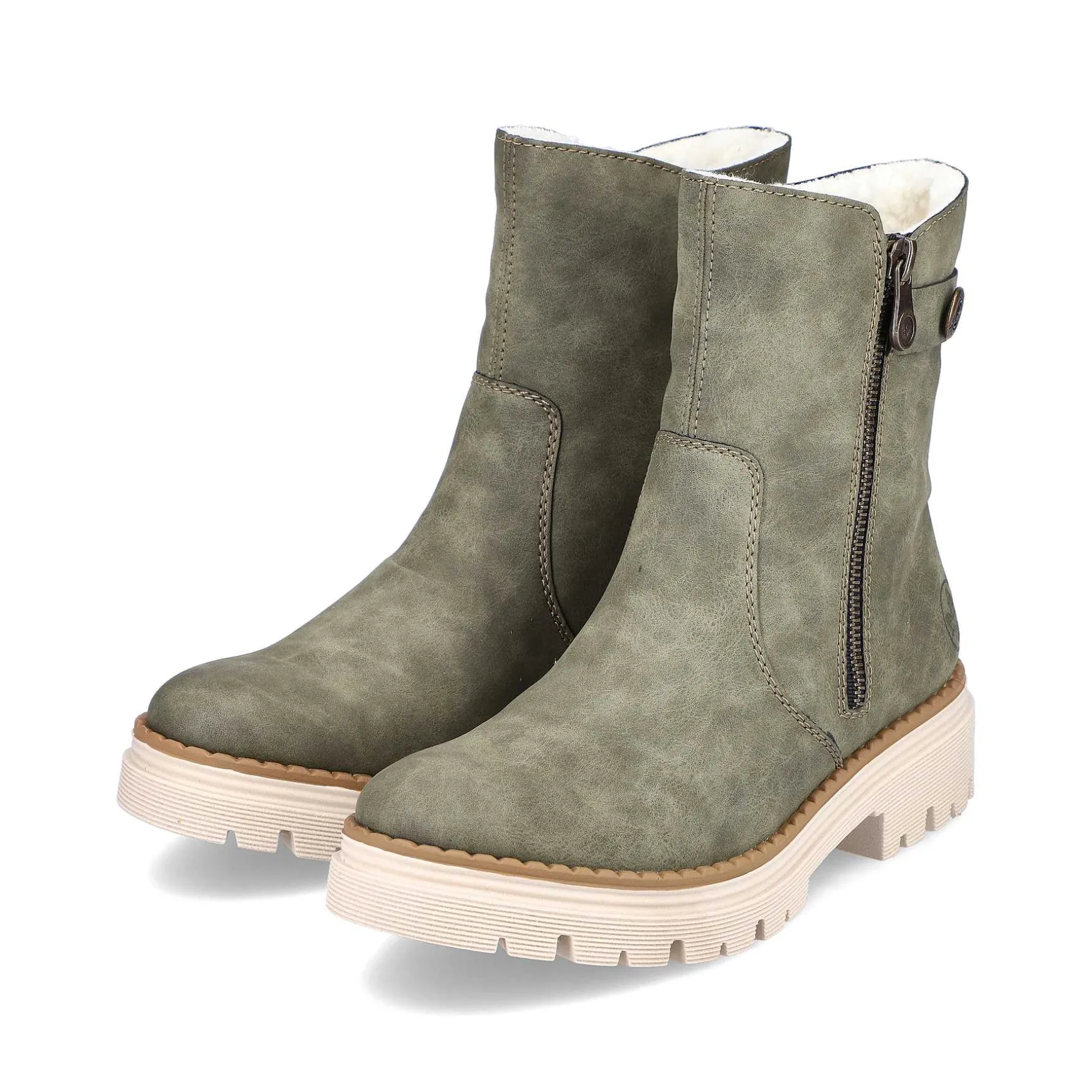 Rieker Women'S Short Boots Green Gray