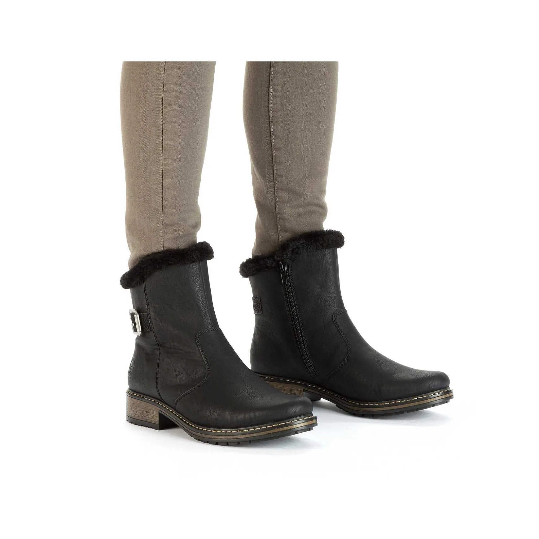 Rieker Women'S Short Boots Jet Black