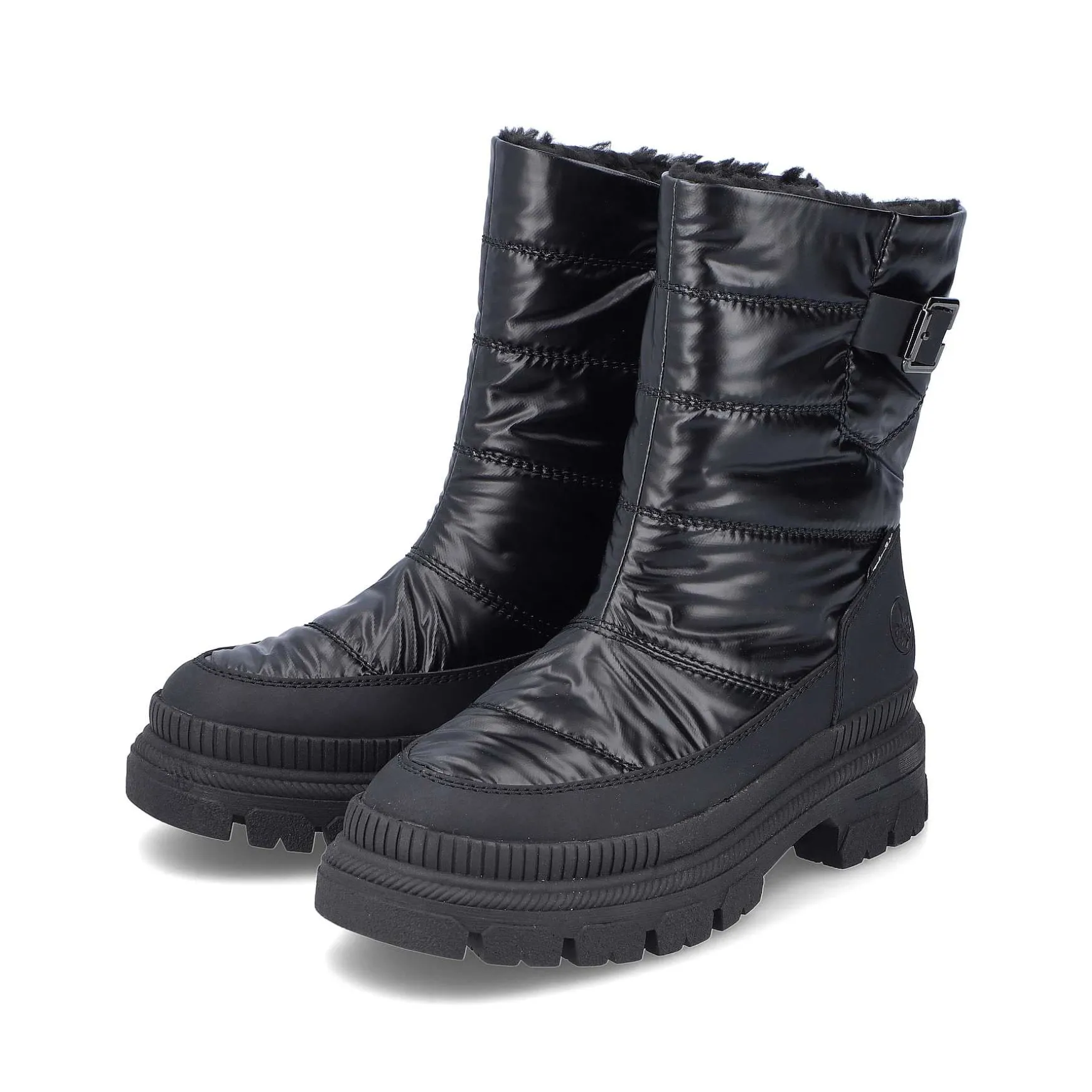 Rieker Women'S Short Boots Glossy Black