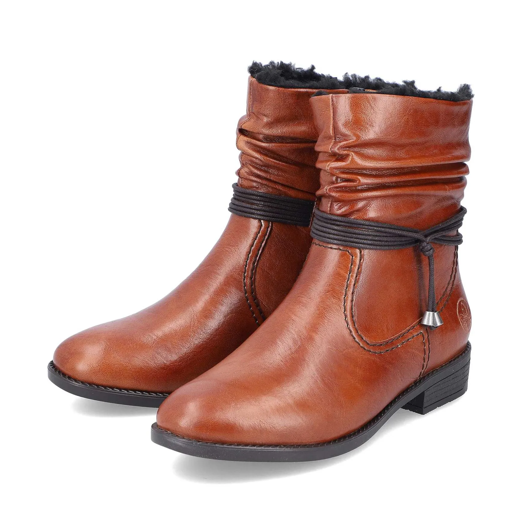 Rieker Women'S Short Boots Chestnut Brown