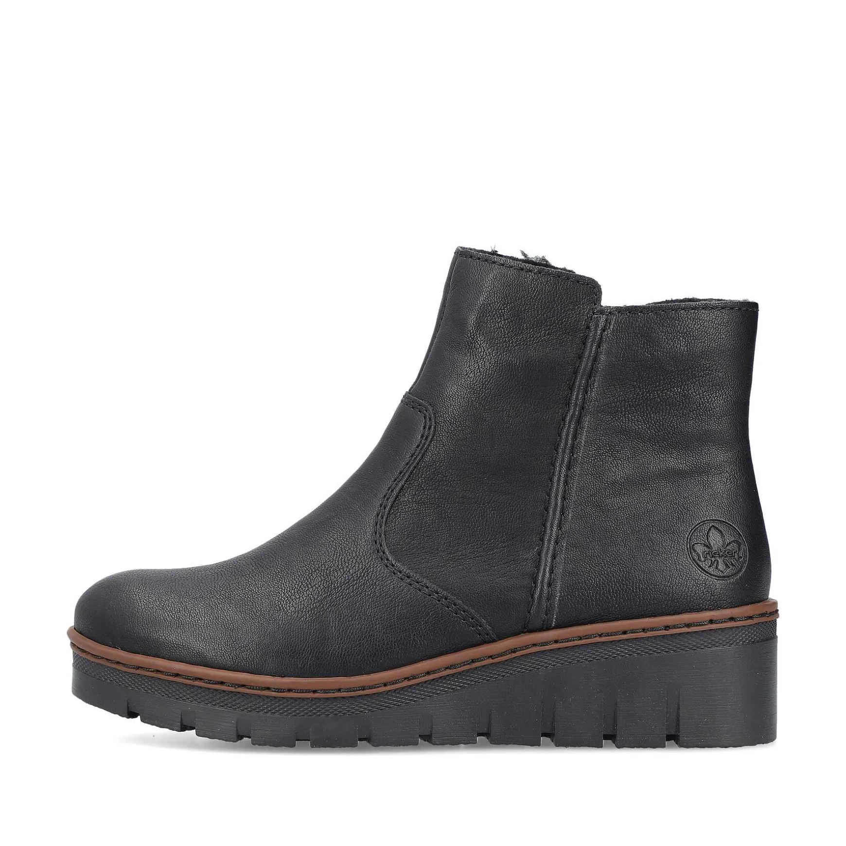 Rieker Women'S Short Boots Graphite Black