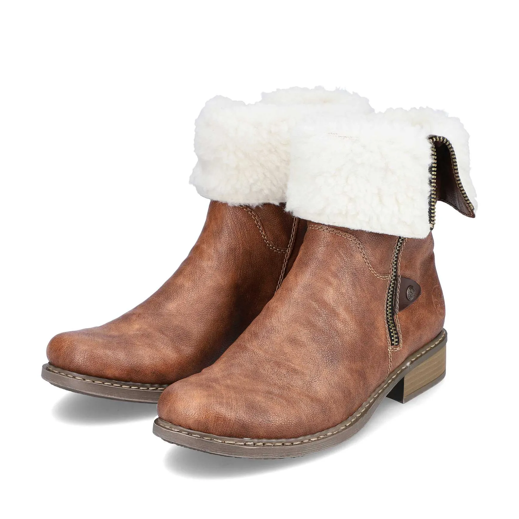 Rieker Women'S Short Boots Chestnut Brown