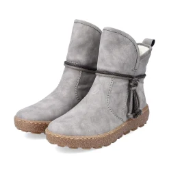 Rieker Women'S Short Boots Silver Gray