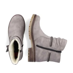 Rieker Women'S Short Boots Silver Gray
