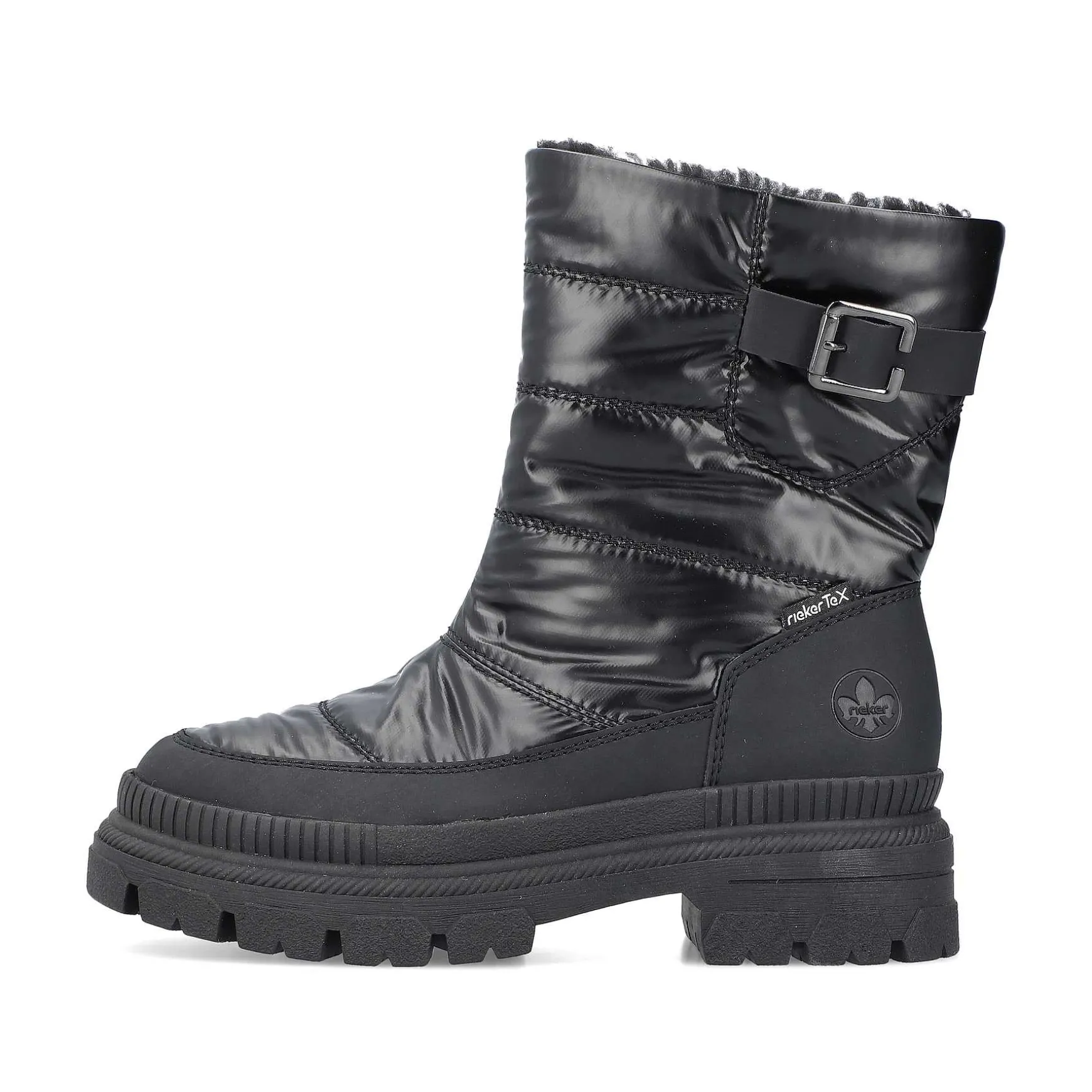 Rieker Women'S Short Boots Glossy Black
