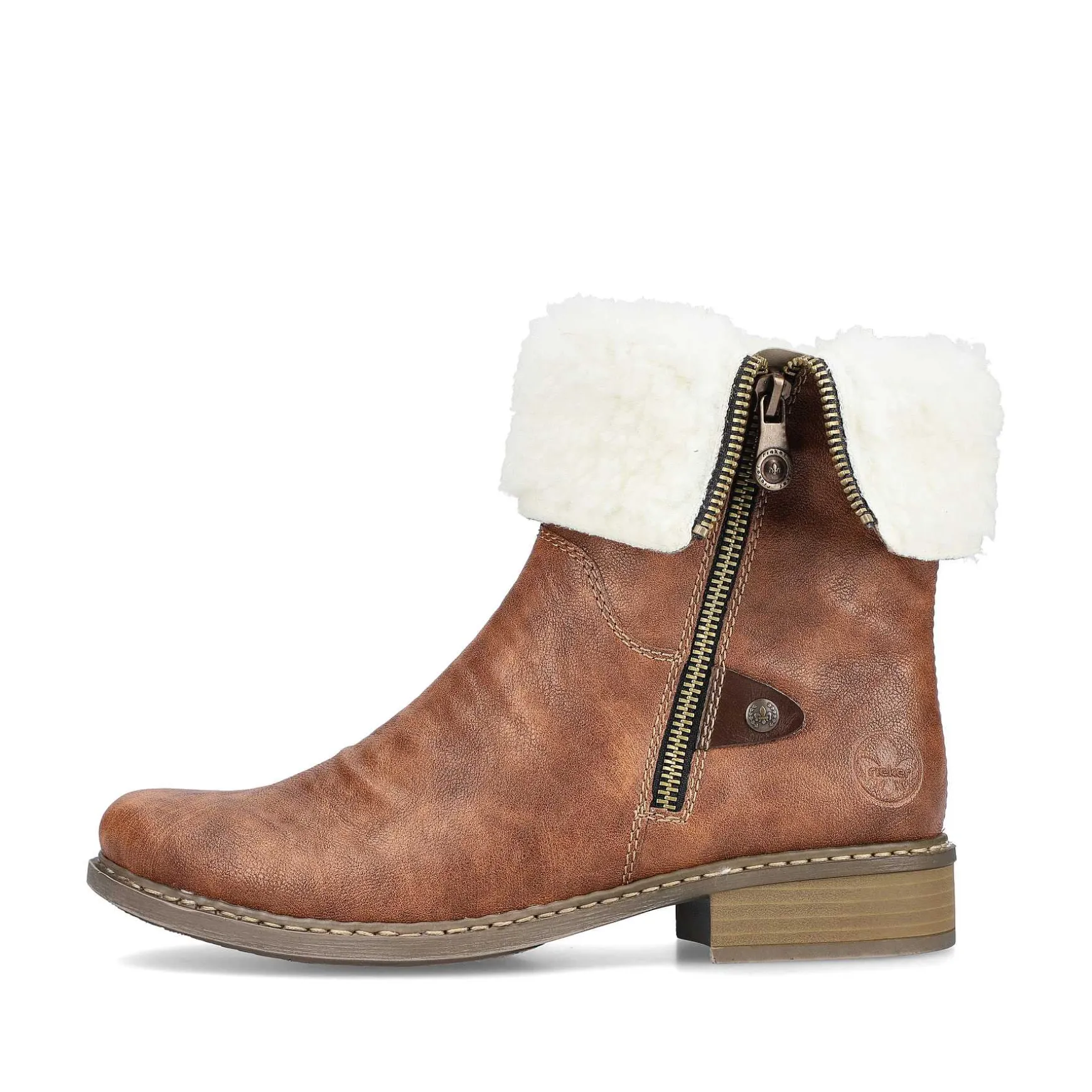 Rieker Women'S Short Boots Chestnut Brown