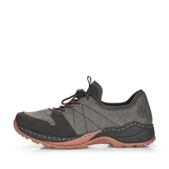 Rieker Women'S Slippers Asphalt Gray