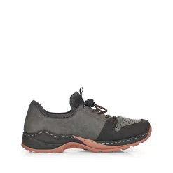 Rieker Women'S Slippers Asphalt Gray