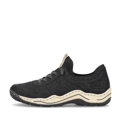 Rieker Women'S Slippers Asphalt Black