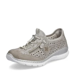 Rieker Women'S Slippers Beige Metallic