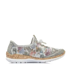 Rieker Women'S Slippers Beige-Multi