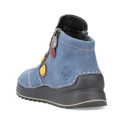 Rieker Women'S Slippers Blue Gray