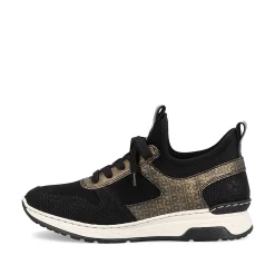 Rieker Women'S Slippers Deep Black-Khaki