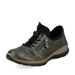 Rieker Women'S Slippers Grey-Green-Black