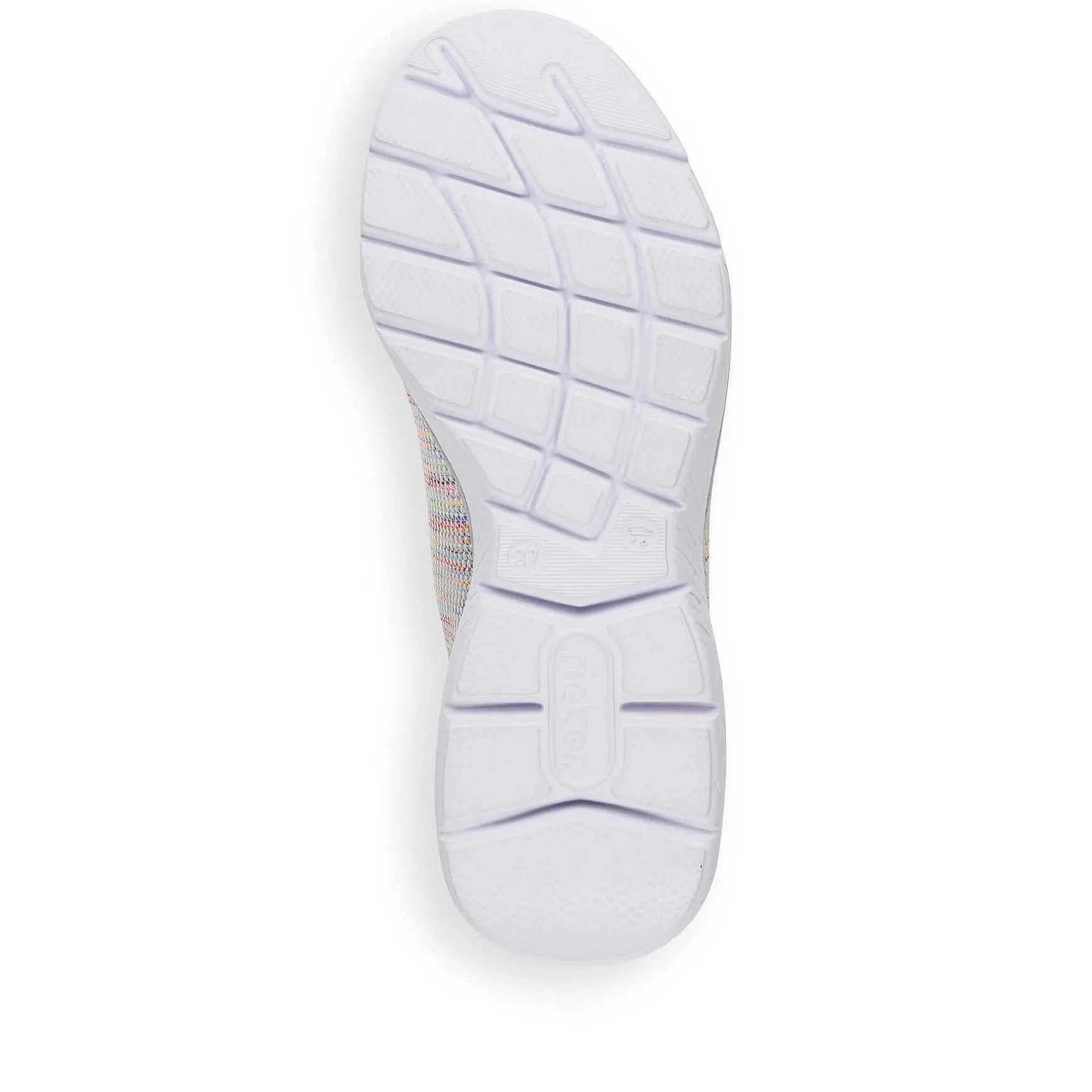 Rieker Women'S Slippers In White And Rainbow Colour