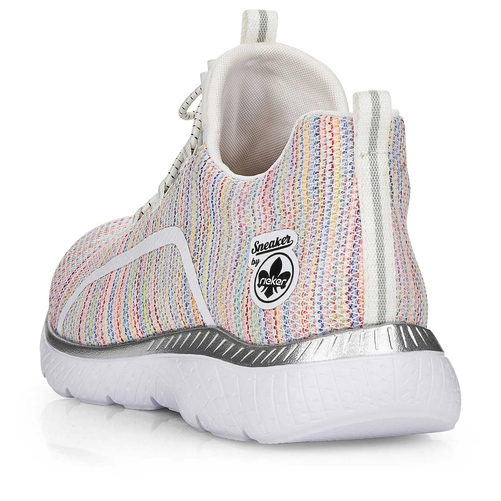 Rieker Women'S Slippers In White And Rainbow Colour