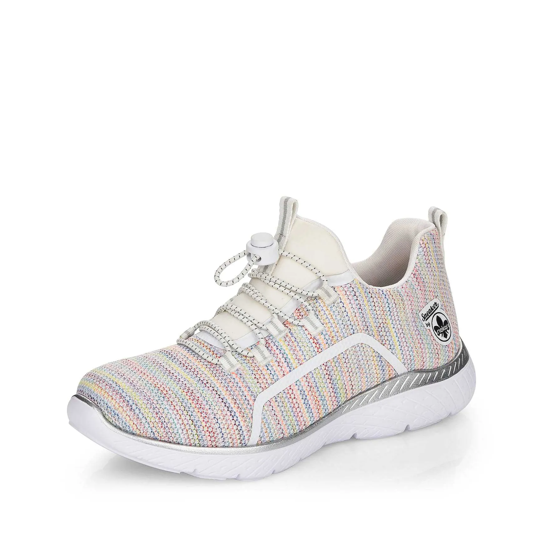 Rieker Women'S Slippers In White And Rainbow Colour