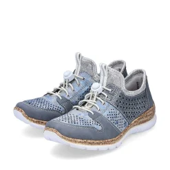 Rieker Women'S Slippers Metallic Blue