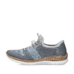 Rieker Women'S Slippers Metallic Blue