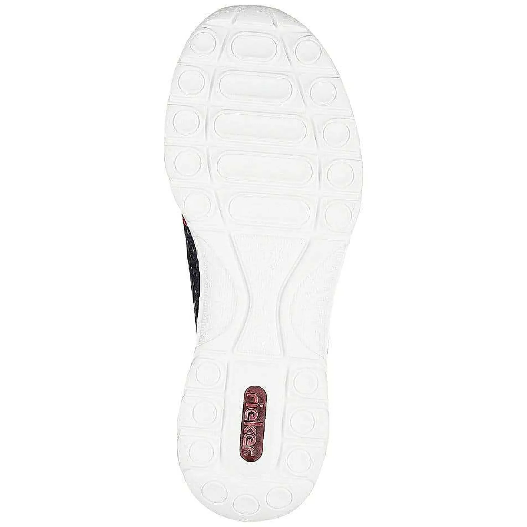 Rieker Women'S Slippers Navy Blue-Fire Red