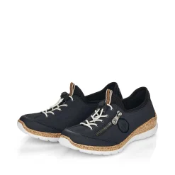 Rieker Women'S Slippers Navy Blue
