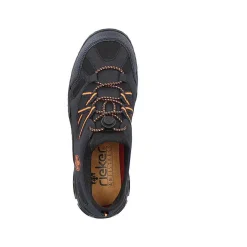 Rieker Women'S Slippers Navy Blue-Orange