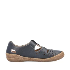 Rieker Women'S Slippers Navy Blue