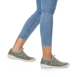 Rieker Women'S Slippers Olive Green