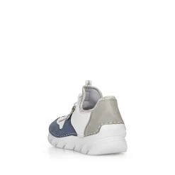 Rieker Women'S Slippers Pure White-Ocean Blue