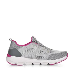 Rieker Women'S Slippers Silver Grey