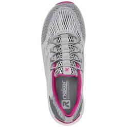 Rieker Women'S Slippers Silver Grey