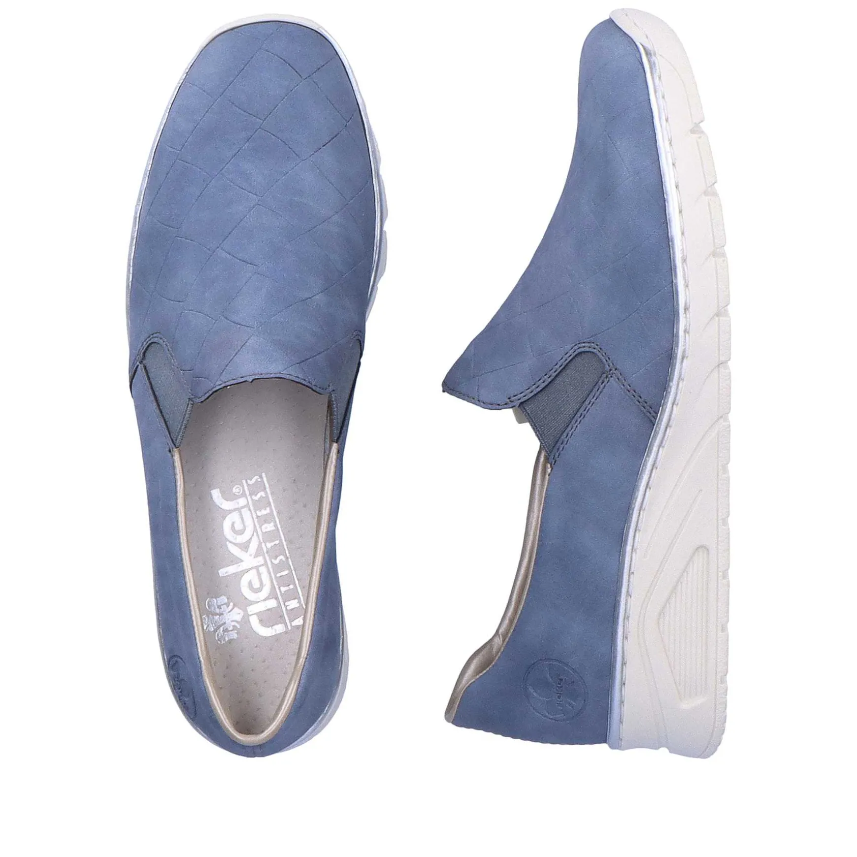 Rieker Women'S Slippers Slate Blue