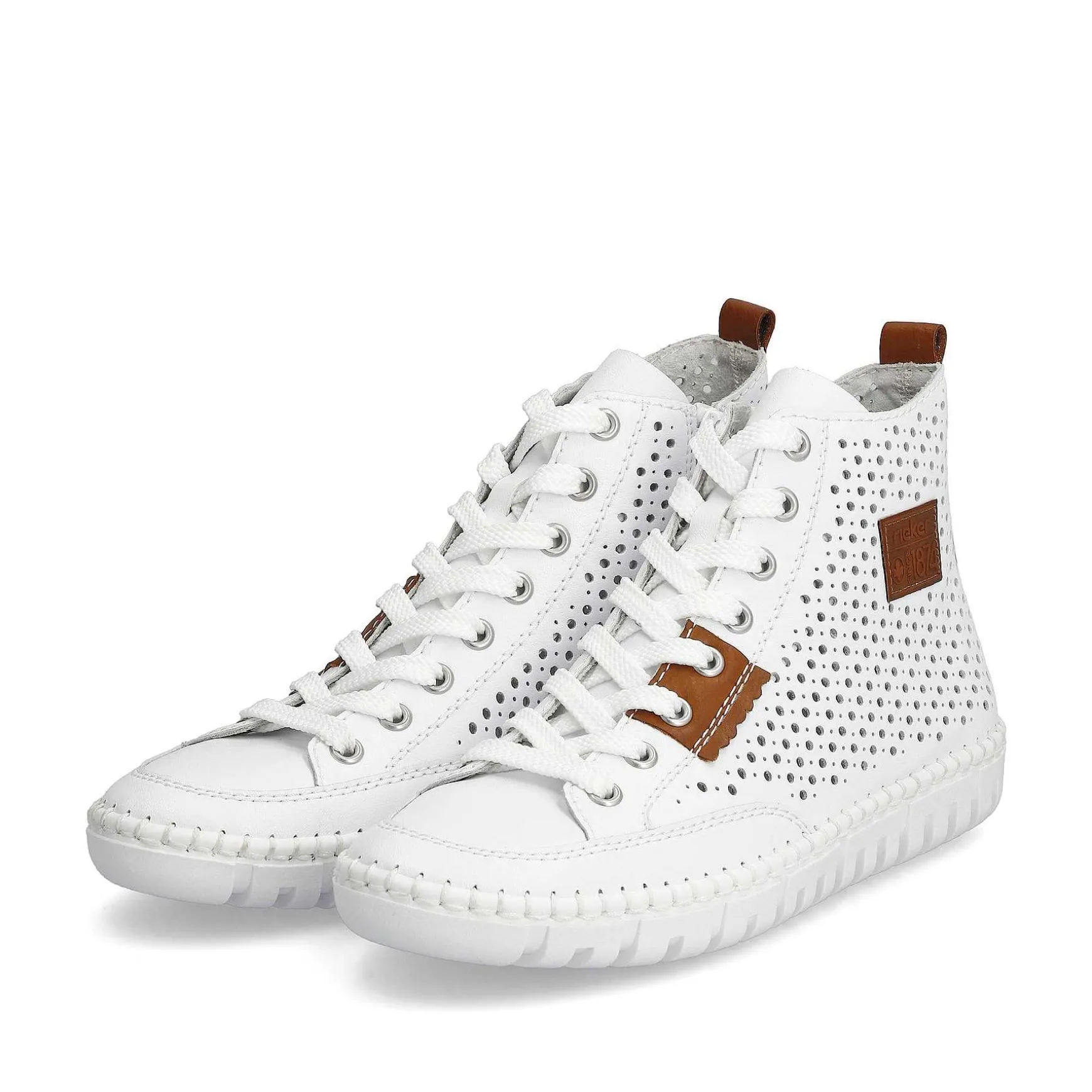 Rieker Women'S Sneaker High Brilliant White